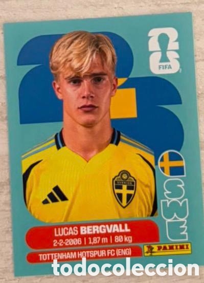 Coleccionismo cromos antiguos: Bergvall Suecia CROMO FIFA WORLD CUP 2026 MUNDIAL STICKER PANINI