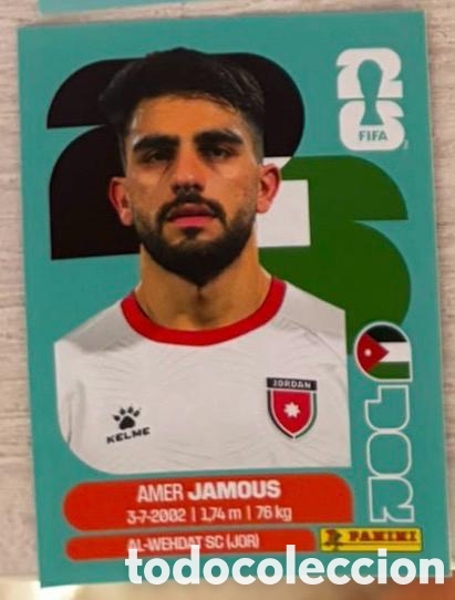 Coleccionismo cromos antiguos: Jamous Jordania CROMO FIFA WORLD CUP 2026 MUNDIAL STICKER PANINI