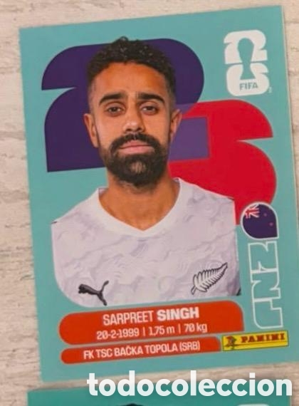 Coleccionismo cromos antiguos: Singh Nueva Zelanda CROMO FIFA WORLD CUP 2026 MUNDIAL STICKER PANINI