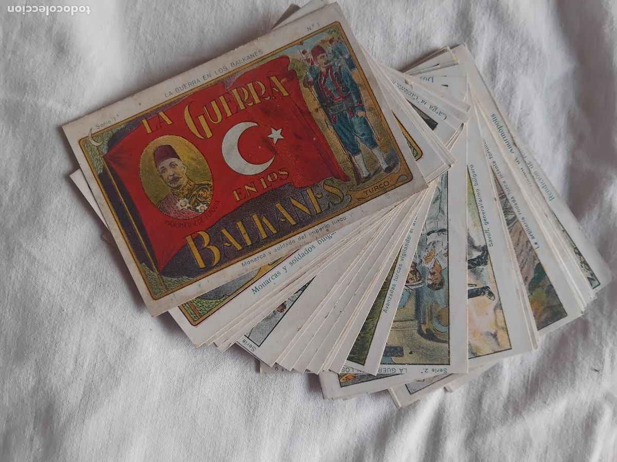 Coleccionismo cromos antiguos: LA GUERRA EN LOS BALKANES COLECCION COMPLETA DE 40 CROMOS. CHOCOLATE JAIME BOIX