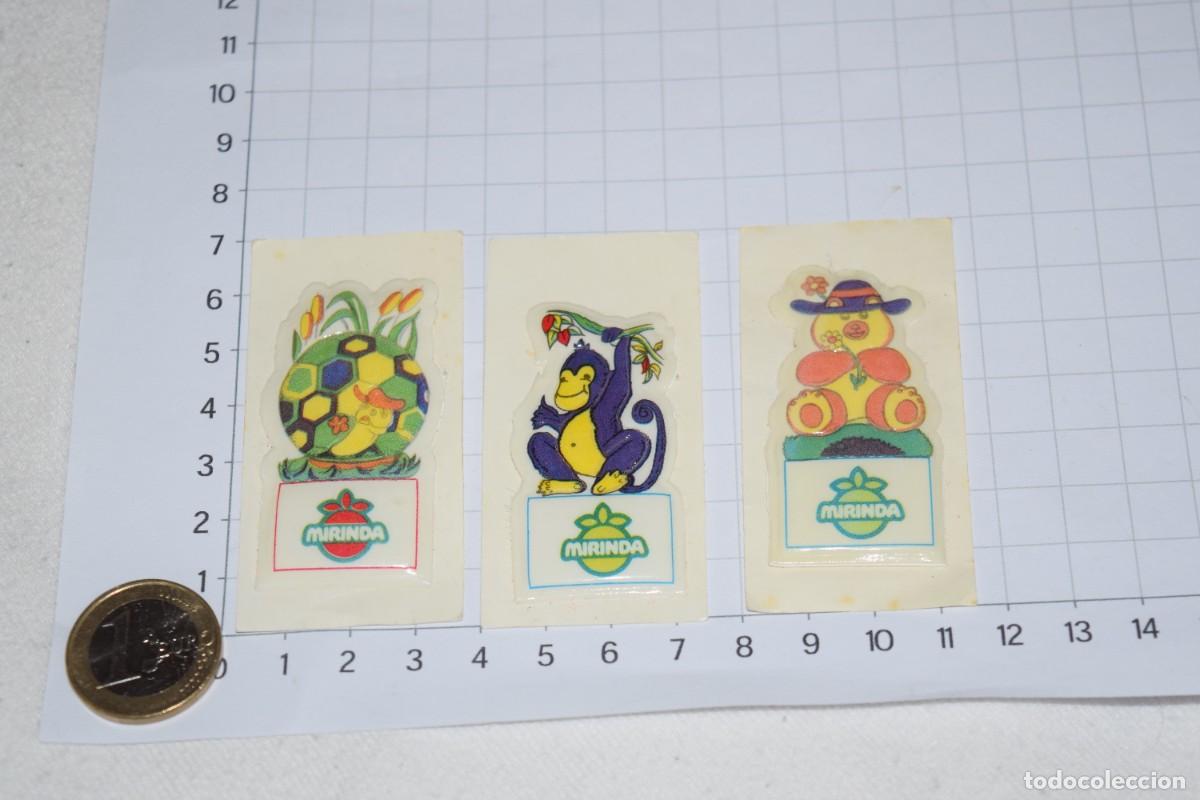 Colecionismo Cromos antigos: MIRINDA - Oportunidad, lote de 3 cromos adhesivos, acrochados y troquelados, antiguos - &iexcl;Mira fotos!