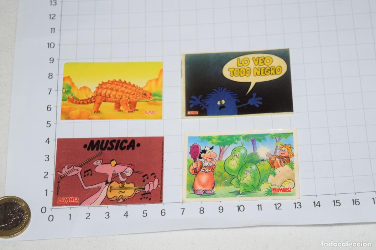 Coleccionismo cromos antiguos: BIMBO - Diferentes colecciones / Oportunidad, lote de 4 cromos adhesivos antiguos - &iexcl;Mira fotos!