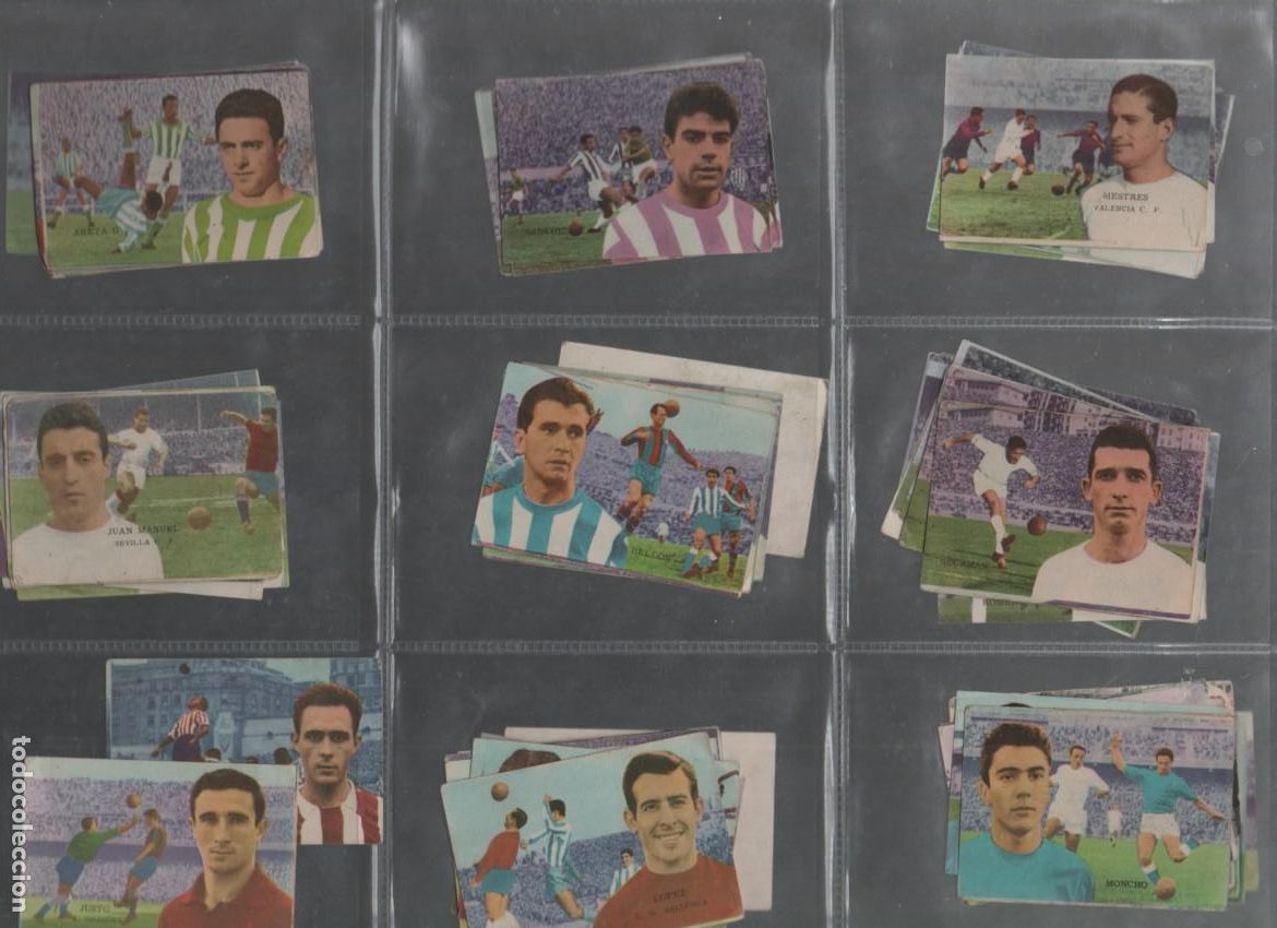 Coleccionismo cromos antiguos: LOTE DE 65 CROMOS DE FUTBOL. FHER. LIGA 1962-63. SIN PEGAR. VARIOS EQUIPOS