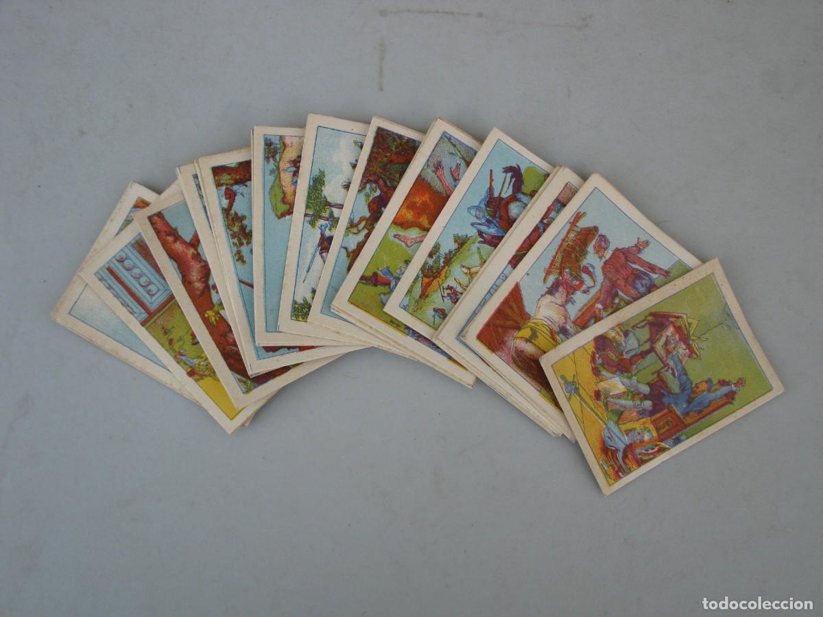 Coleccionismo cromos antiguos: DON QUIJOTE DE LA MANCHA - 40 CROMOS - SERIE COMPLETA - SIN PUBLICIDAD EN EL DORSO.