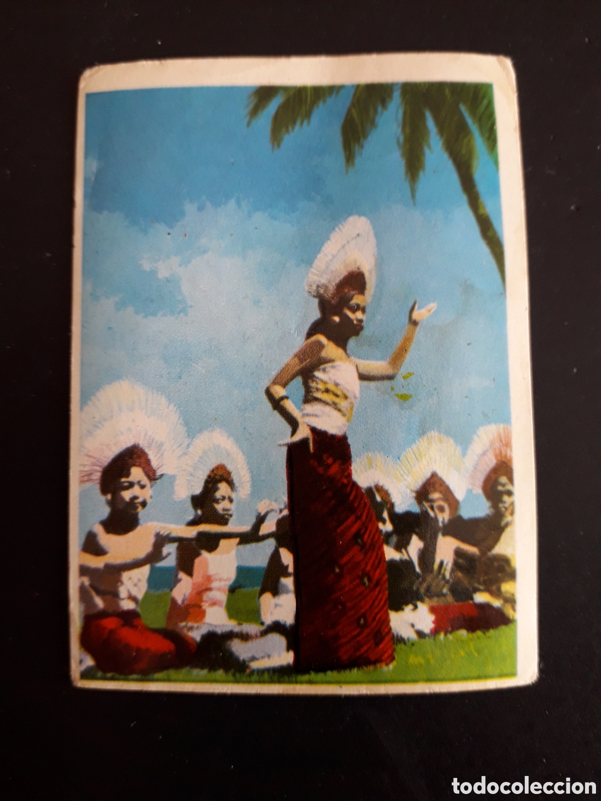 Coleccionismo cromos antiguos: BAILARINAS BALI, LA VUELTA AL MUNDO CON BIMBO 1966 N&deg; 129 SIN PEGAR, PEDIDO M&Iacute;NIMO 3&euro;