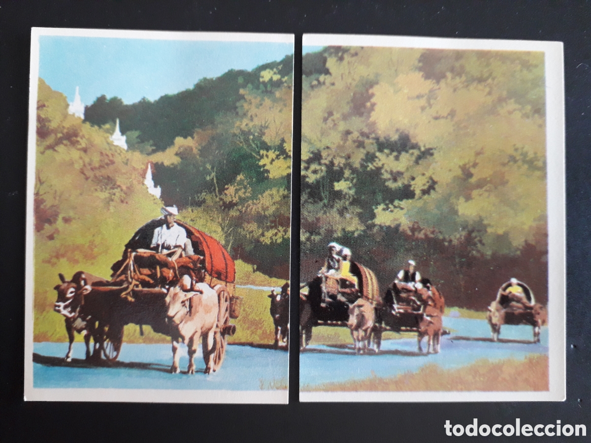 Coleccionismo cromos antiguos: MANDALAY, BIRMANIA, LA VUELTA AL MUNDO CON BIMBO 1966 N&deg; 146 Y 147 SIN PEGAR, PEDIDO M&Iacute;NIMO 3&euro;