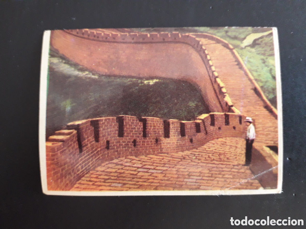 Coleccionismo cromos antiguos: GRAN MURALLA CHINA, LA VUELTA AL MUNDO CON BIMBO 1966 N&deg; 158 SIN PEGAR, DOBLEZ, PEDIDO M&Iacute;NIMO 3&euro;