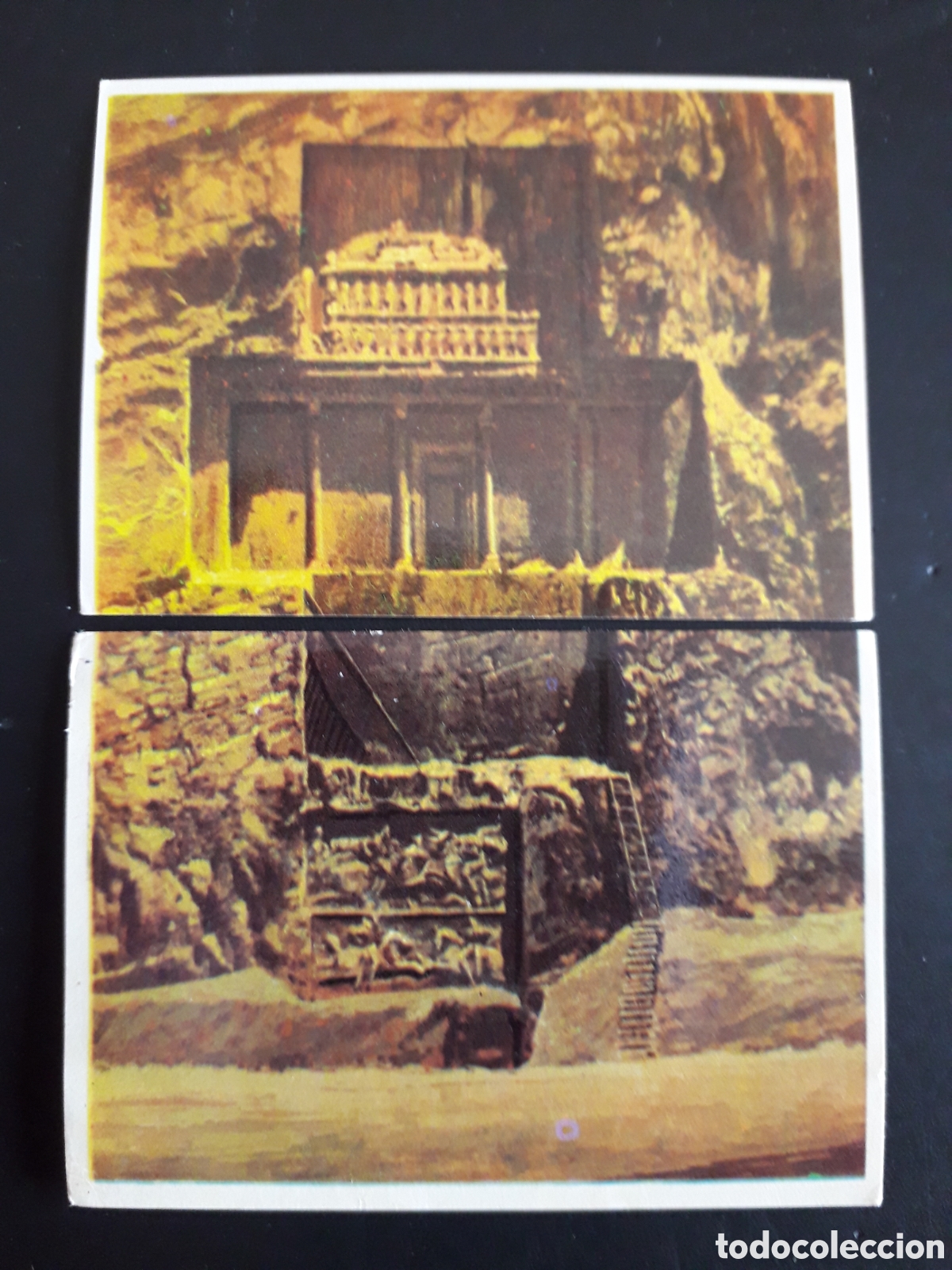Coleccionismo cromos antiguos: TUMBA DE DAR&Iacute;O, PERS&Eacute;POLIS, LA VUELTA AL MUNDO CON BIMBO 1966 N&deg; 163 Y 164 SIN PEG PEDIDO M&Iacute;NIMO 3&euro;