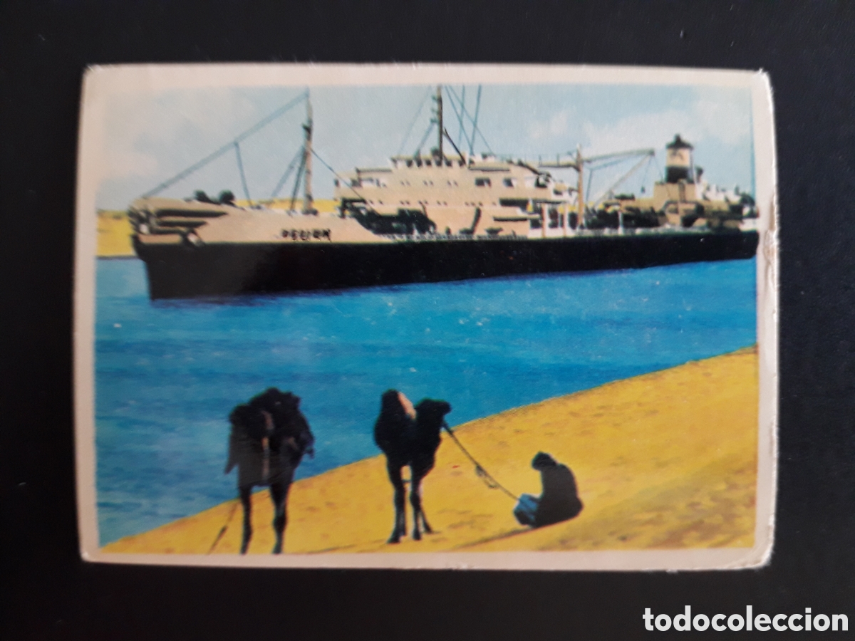 Coleccionismo cromos antiguos: CANAL DE SUEZ, EGIPTO, LA VUELTA AL MUNDO CON BIMBO 1966 N&deg; 171 SIN PEGAR, PEDIDO M&Iacute;NIMO 3&euro;