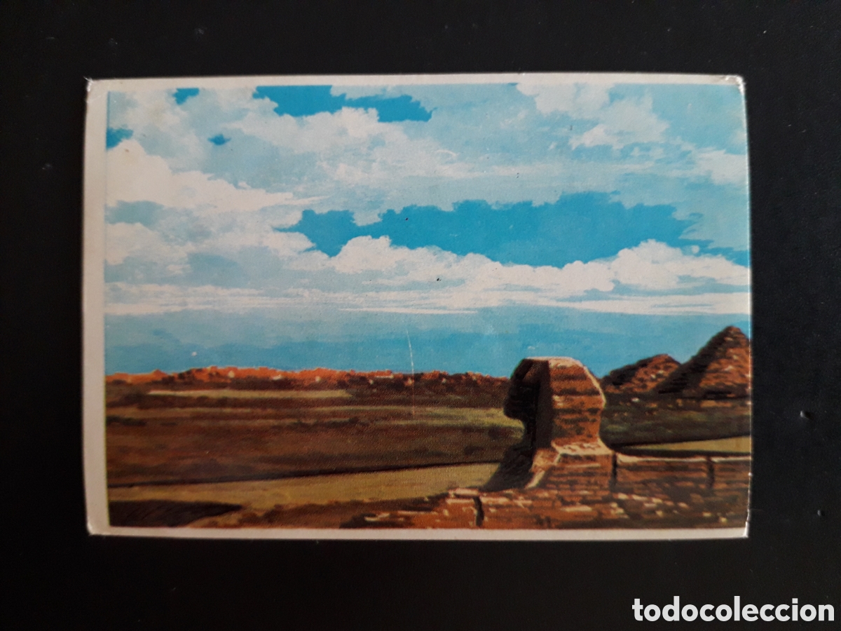 Coleccionismo cromos antiguos: PIR&Aacute;MIDES Y ESFINGE, EGIPTO, LA VUELTA AL MUNDO CON BIMBO 1966 N&deg; 173 SIN PEGAR, PEDIDO M&Iacute;NIMO 3&euro;