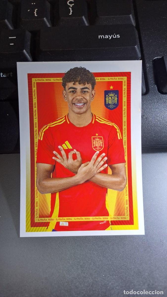 Coleccionismo cromos antiguos: CROMO LAMINE YAMAL 49 ESPA&Ntilde;A 2026 26 MUNDIAL SELECCION ESPA&Ntilde;OLA CARREFOUR PANINI NUNCA PEGADO