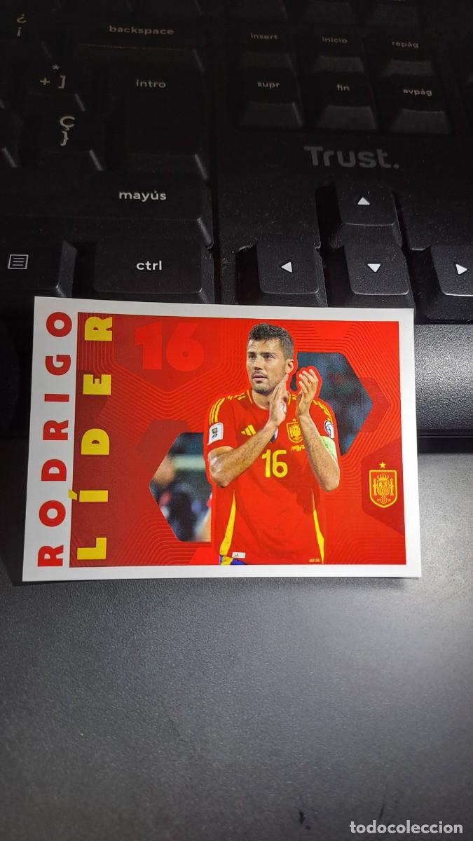 Coleccionismo cromos antiguos: CROMO RODRIGO RODRI 68 LIDER ESPA&Ntilde;A 2026 26 MUNDIAL SELECCION ESPA&Ntilde;OLA CARREFOUR PANINI NUNCA PEGADO