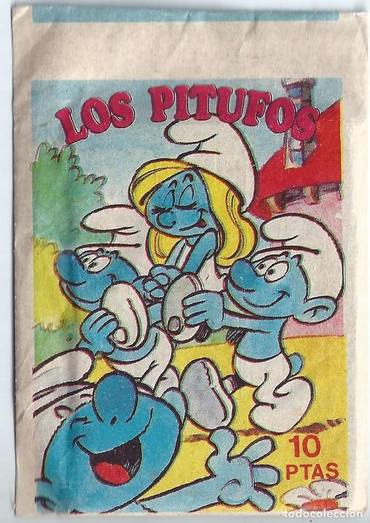 Coleccionismo cromos antiguos: Los pitufos - Sobre cerrado - VELESA - Peyo (1983) &iexcl;Muy raro!
