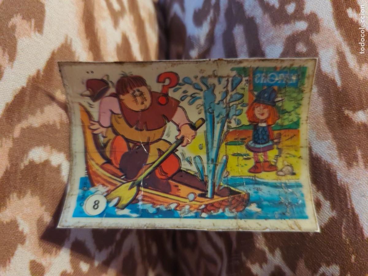Coleccionismo cromos antiguos: Cropan &aacute;lbum vicky el vikingo cromo pl&aacute;stico n&uacute;mero 8 a&ntilde;os 70 ,muy dif&iacute;cil