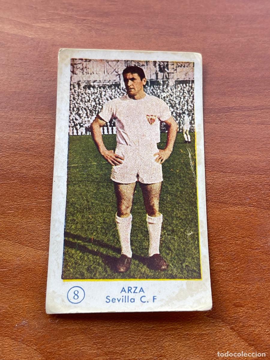 Coleccionismo cromos antiguos: 8 Arza Sevilla CF Gr&aacute;ficas Bachende liga 1957 1958 sin pegar
