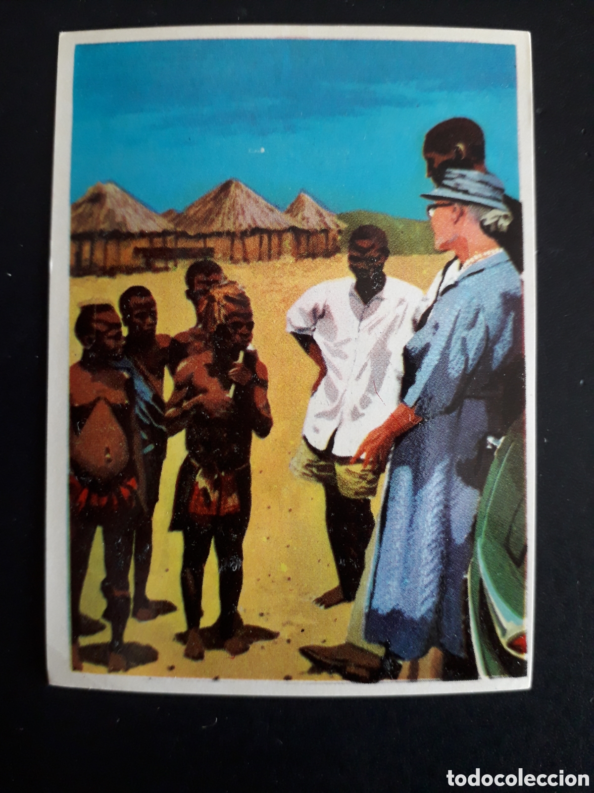 Coleccionismo cromos antiguos: PIGMEOS, &Aacute;FRICA, LA VUELTA AL MUNDO CON BIMBO 1966 N&deg; 186 SIN PEGAR, PEDIDO M&Iacute;NIMO 3&euro;