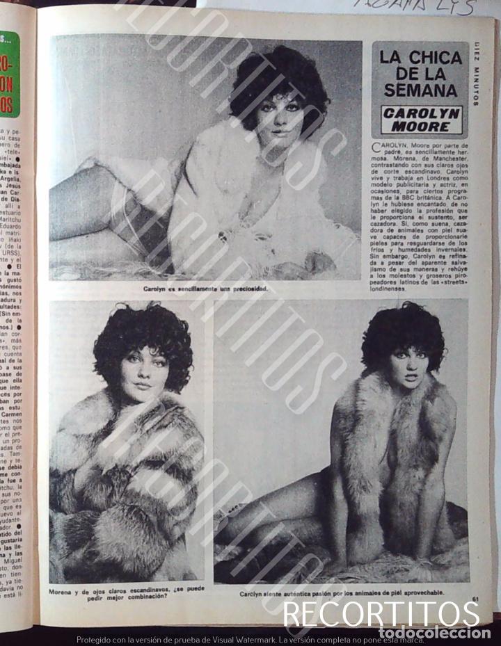 Coleccionismo cromos antiguos: carolyn moore la chica de la semana