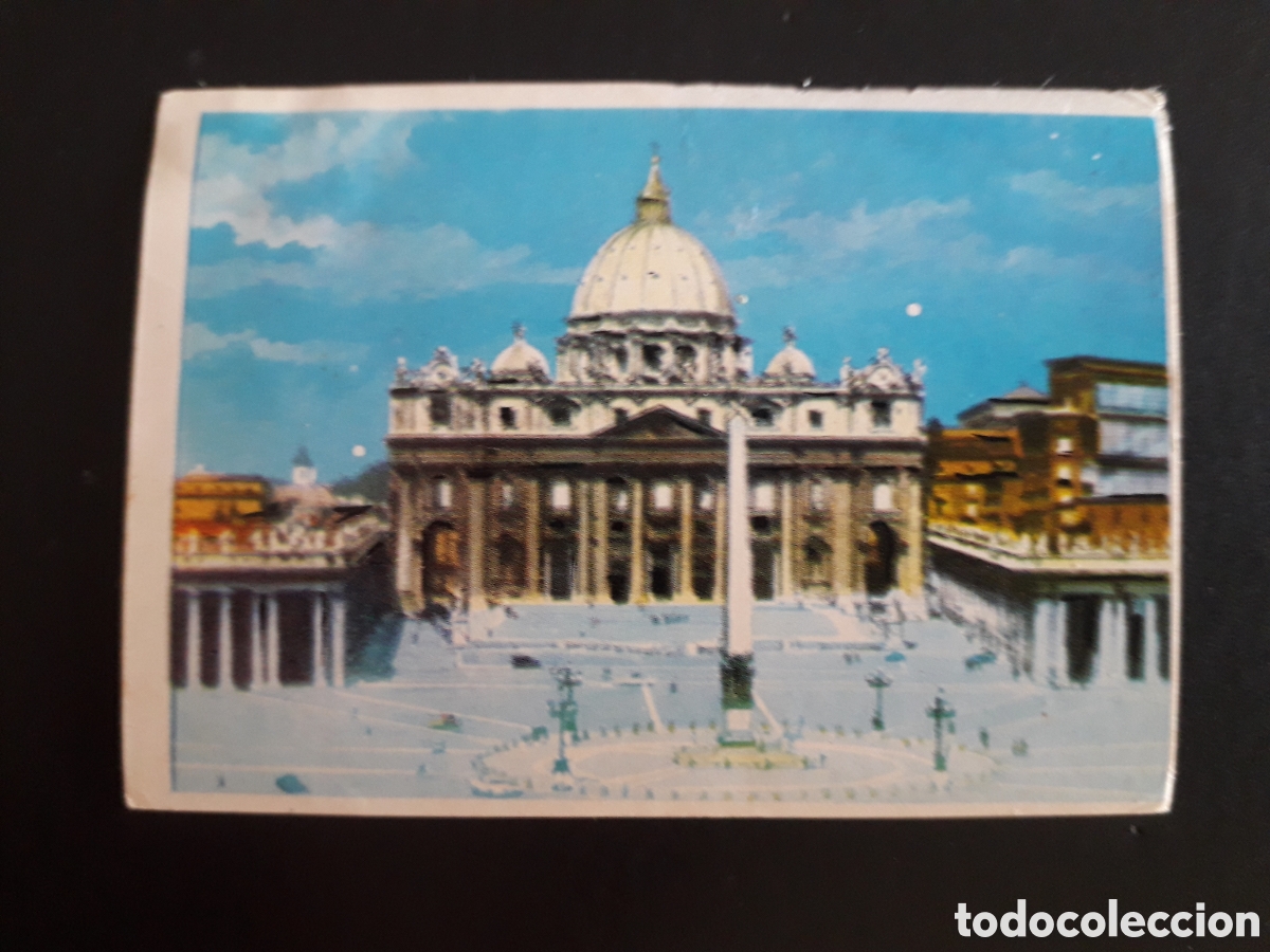 Coleccionismo cromos antiguos: PLAZA DE SAN PEDRO, VATICANO, LA VUELTA AL MUNDO CON BIMBO 1966 N&deg; 209 DESPEGADO PEDIDO M&Iacute;NIMO 3&euro;