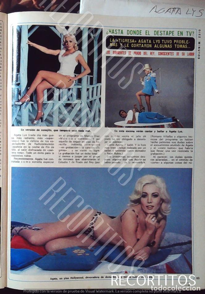 Coleccionismo cromos antiguos: AGATA LYS agathA lis AL DESNUDO