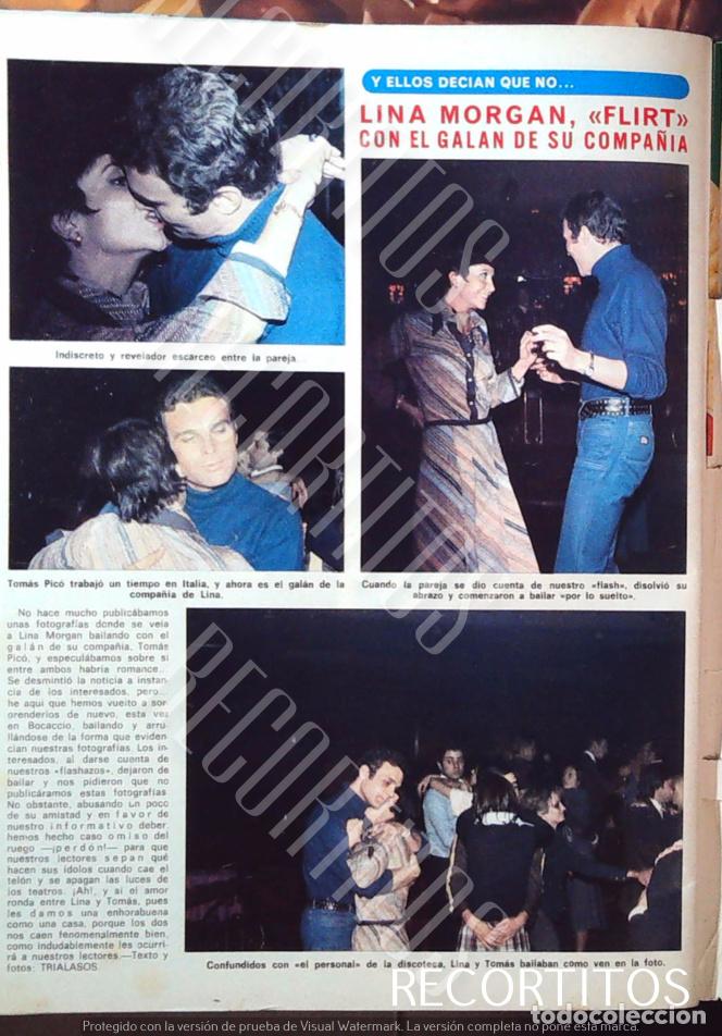 Coleccionismo cromos antiguos: lina morgan tomas pico
