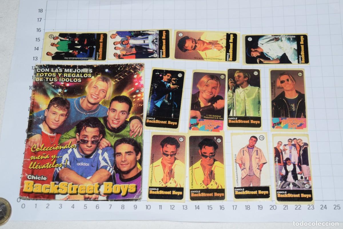 Coleccionismo cromos antiguos: Oportunidad, lote CHICLES Backstreet Boys - Alb&uacute;m incompleto, m&aacute;s 12 cromos sin usar/pegar - &iexcl;Mira!