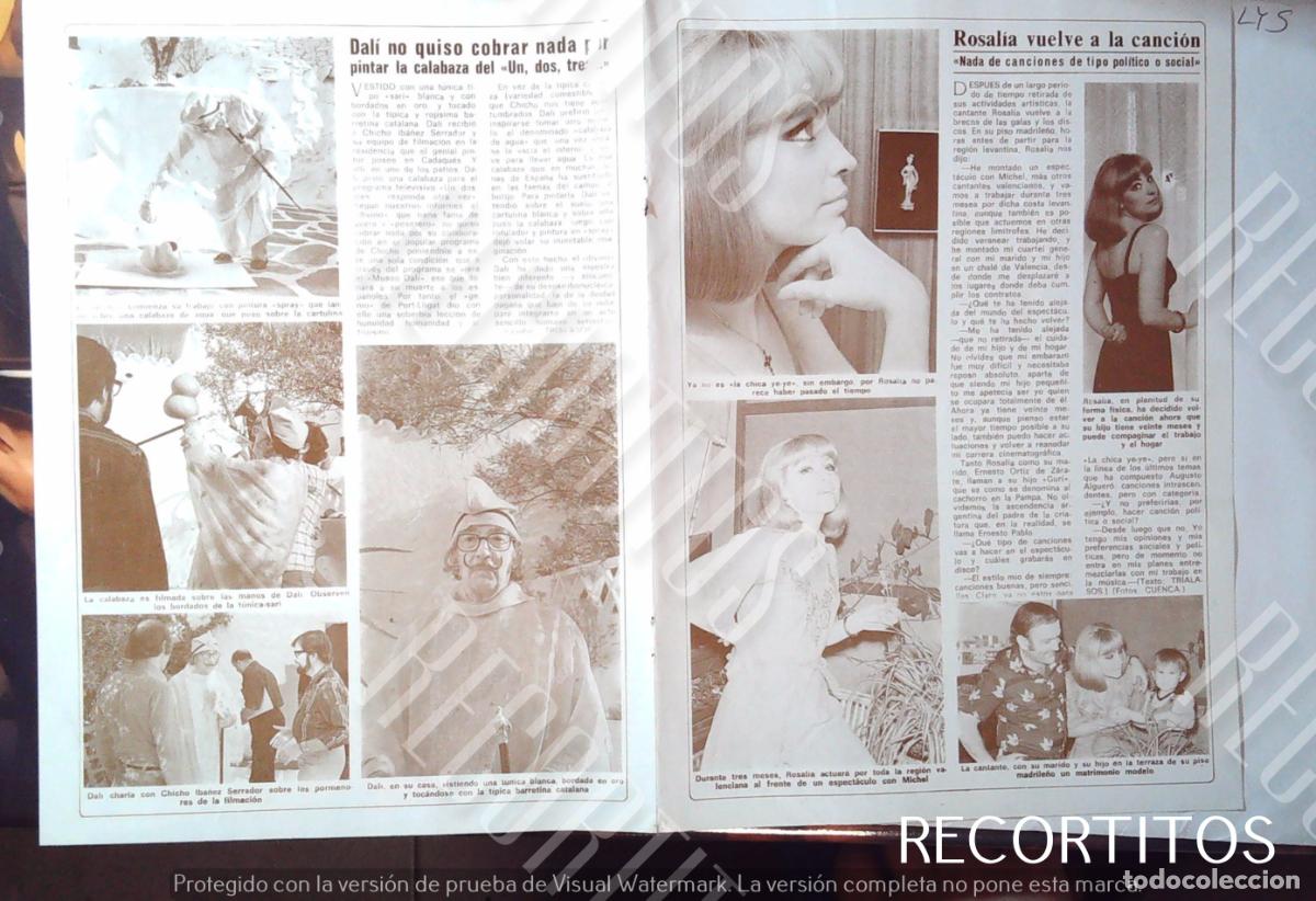 Coleccionismo cromos antiguos: salvador dali un dos tres 1 2 3 chicho ibalez serrador juancarlos naya rosalia maria rosaria omaggio