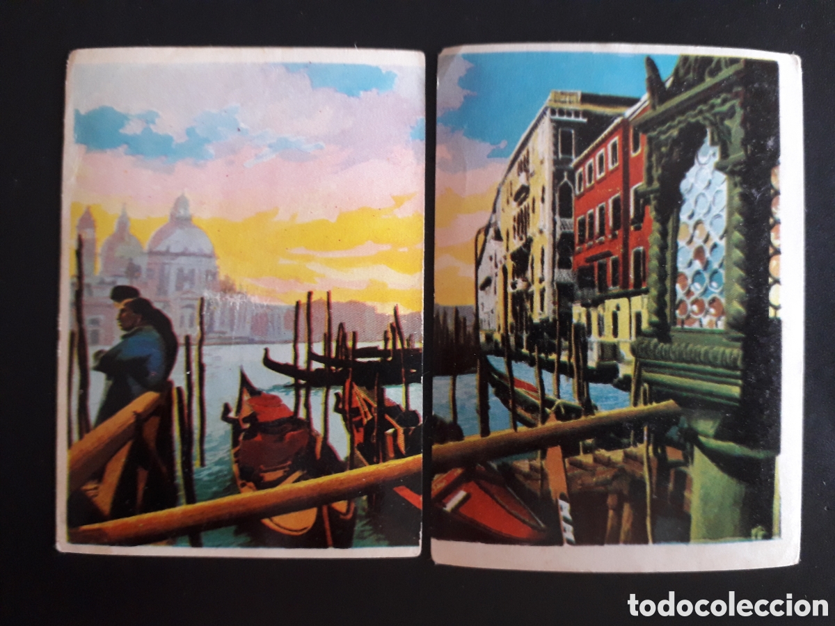 Coleccionismo cromos antiguos: VENECIA, ITALIA, LA VUELTA AL MUNDO CON BIMBO 1966 N&deg; 217 Y 218 SIN PEGAR, PEDIDO M&Iacute;NIMO 3&euro;