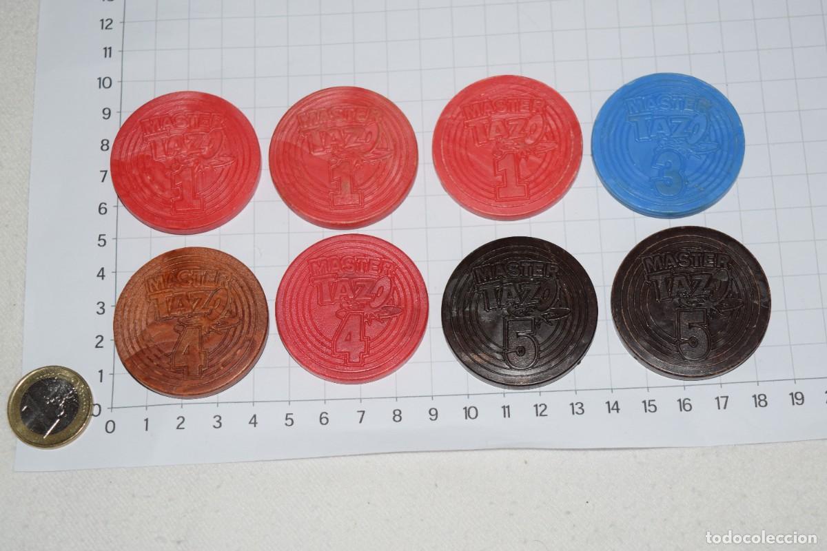 Sammeln alte Sammelbilder: Vintage, antiguos, oportunidad, lote de 8 tazos / MASTER TAZO de Matutano - &iexcl;Mira fotos y detalles!