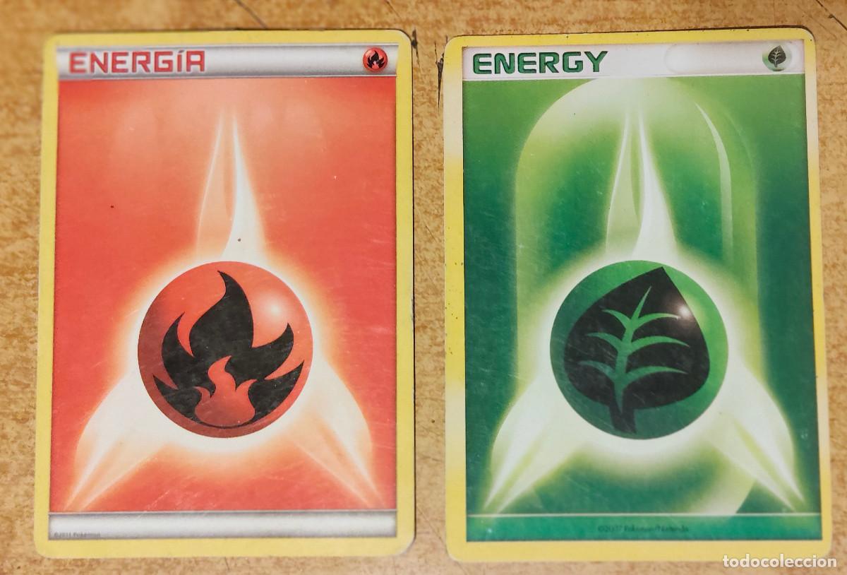 Coleccionismo cromos antiguos: Carta pokemon - energia 2 cartas