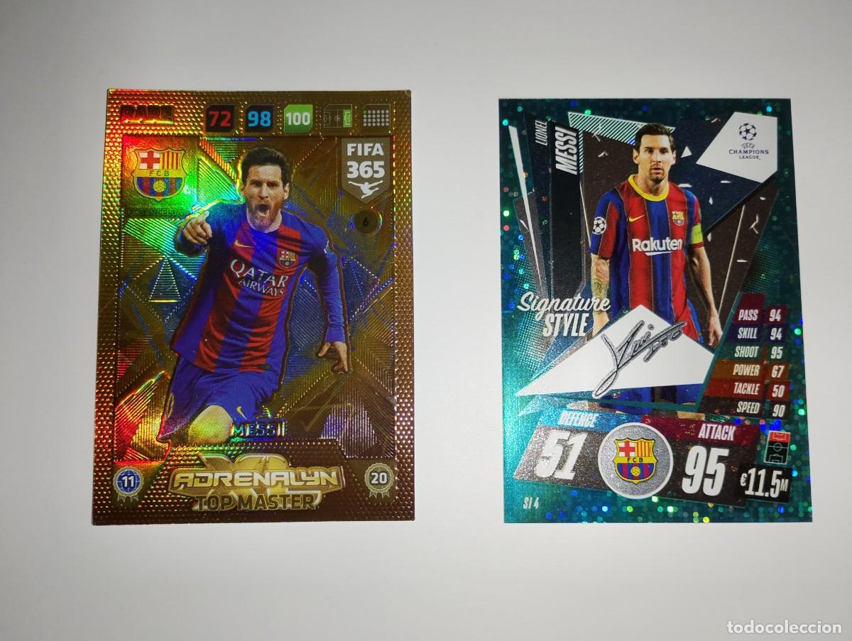 Coleccionismo cromos antiguos: 2 TRADING CARD MESSI