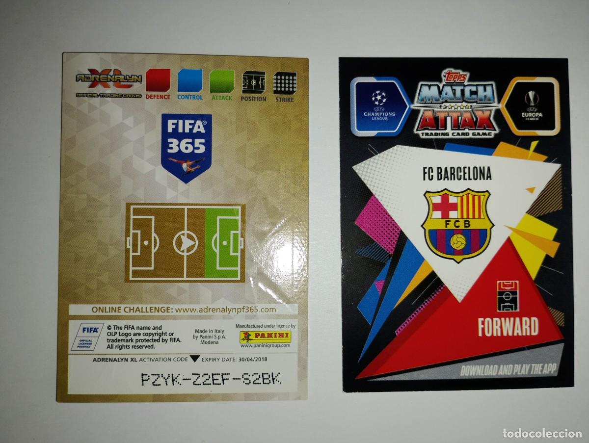 Coleccionismo cromos antiguos: 2 TRADING CARD MESSI - Foto 2