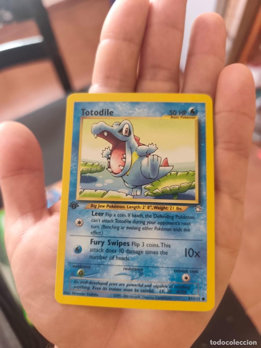 Coleccionismo cromos antiguos: Pok&eacute;mon Totodile Neo Genesis 1&ordf; edici&oacute;n