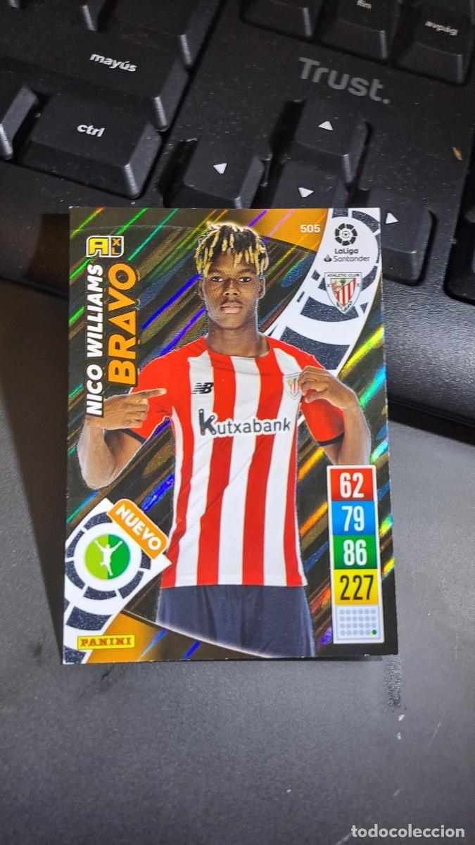 Coleccionismo cromos antiguos: ADRENALYN XL NICO WILLIAMS 505 BRAVO ATHLETIC CLUB DE BILBAO CROMO LIGA 2021 2022 21 22 PANINI