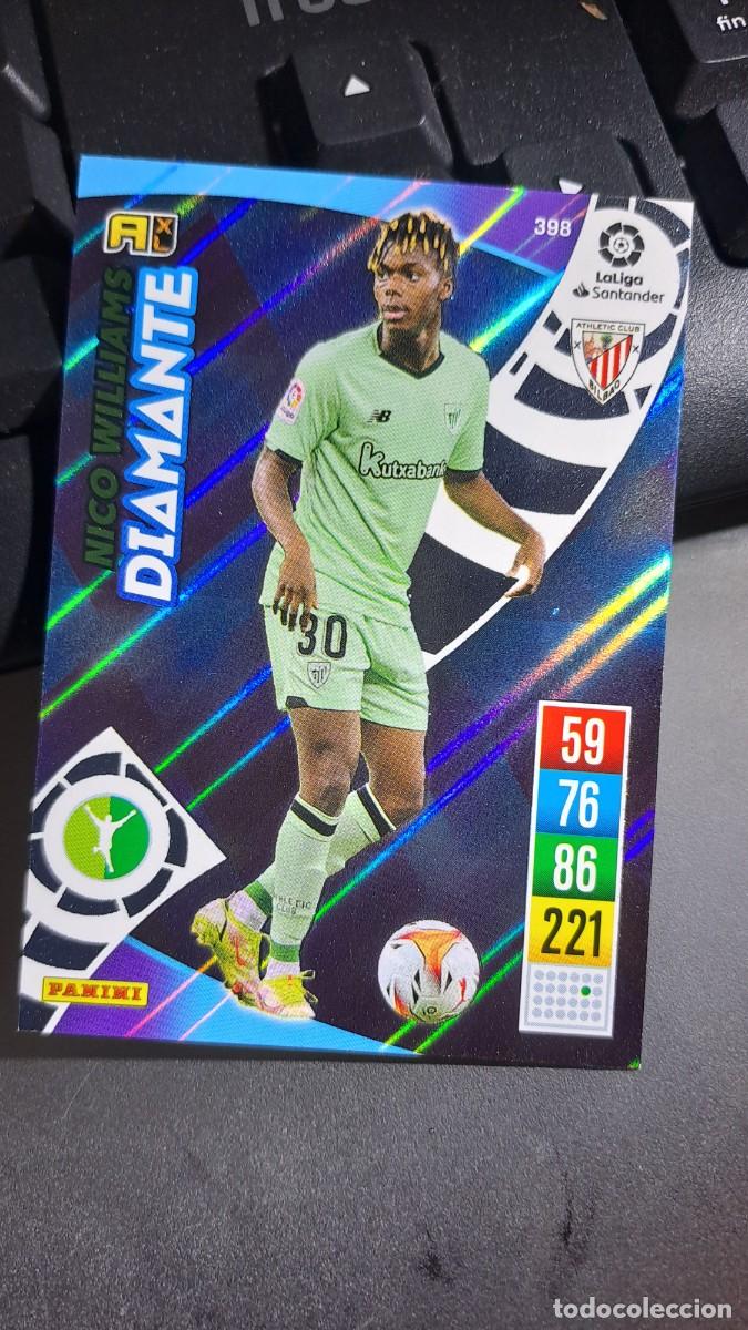 Coleccionismo cromos antiguos: ADRENALYN XL NICO WILLIAMS 398 DIAMANTE ATHLETIC CLUB DE BILBAO CROMO LIGA 2021 2022 21 22 PANINI