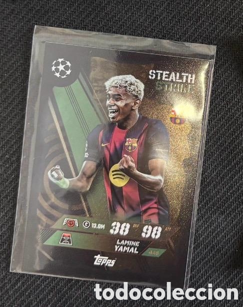 Coleccionismo cromos antiguos: Lamine Yamal FC BARCELONA Stealth Strike Topps Match Attax 2026 Topps
