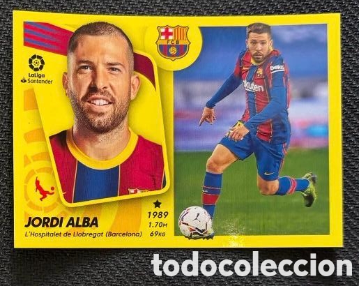 Coleccionismo cromos antiguos: JORDI ALBA FC Barcelona Liga Este 2021-22 Panini