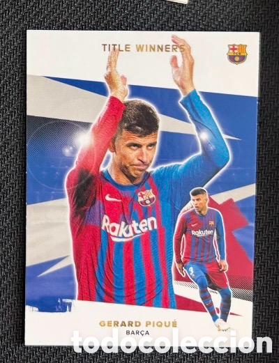Coleccionismo cromos antiguos: PIQUE Topps FC Barcelona Team Set Title Winners Card&nbsp;