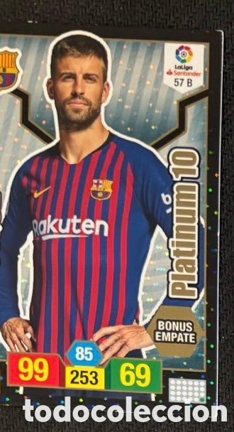 Coleccionismo cromos antiguos: Piqu&eacute; Platinum 10 LaLiga Santander 2018-19 FC BARCELONA