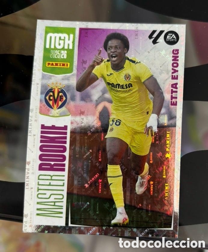 Coleccionismo cromos antiguos: ETTA EYONG VILLARREAL M&Aacute;STER ROOKIE MGK MEGACRACK PANINI 2025 2026