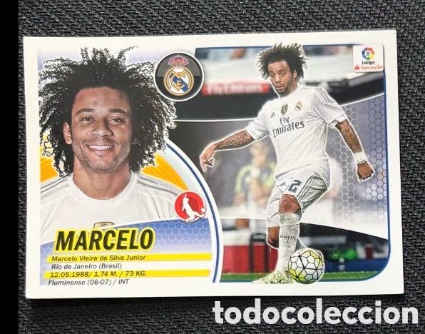 Coleccionismo cromos antiguos: MARCELO REAL MADRID Panini Liga Este 2016-17