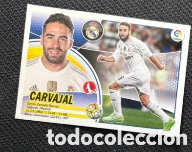 Coleccionismo cromos antiguos: CARVAJAL REAL MADRID Panini Liga Este 2016-17