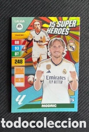 Coleccionismo cromos antiguos: LUKA MODRIC REAL MADRID Panini Adrenalyn XL La Liga 2023-24