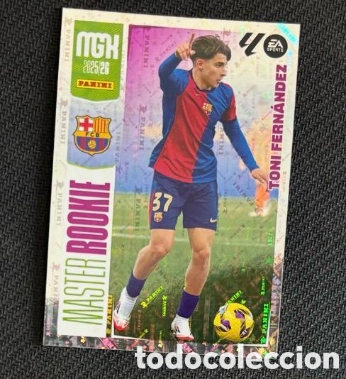 Coleccionismo cromos antiguos: TONI FERNANDEZ FC BARCELONA M&Aacute;STER ROOKIE MGK MEGACRACK PANINI 2025 2026