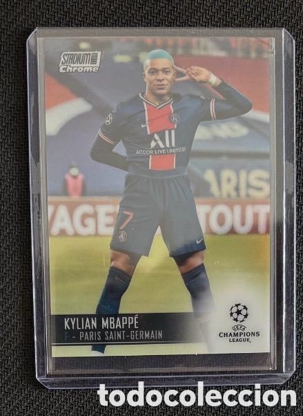 Coleccionismo cromos antiguos: Kylian Mbappe PSG V 2020-21 Topps Stadium Club Chrome UCL 75
