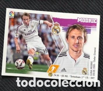 Coleccionismo cromos antiguos: MODRIC REAL MADRID LIGA ESTE 2015 2016