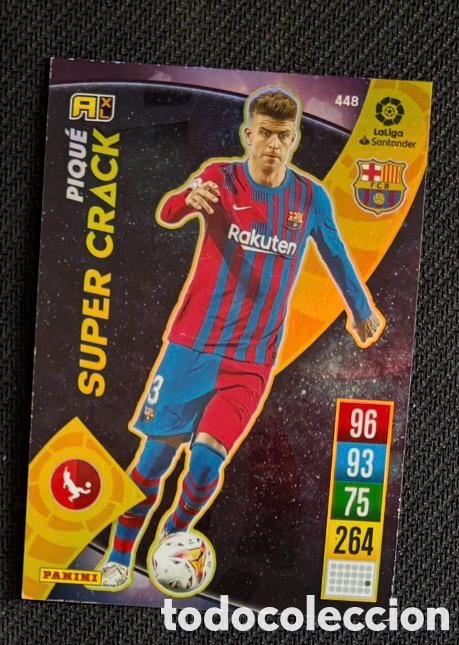 Coleccionismo cromos antiguos: PIQUE FC BARCELONA SuperCrack Panini Adrenalyn XL LaLiga Santander 2021-22