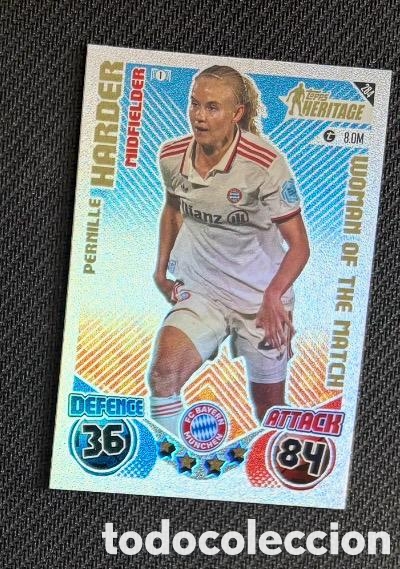 Coleccionismo cromos antiguos: 284 HARDER BAYERN MUNICH Topps Match Attax Extra 2024/25 Heritage Woman of the Match