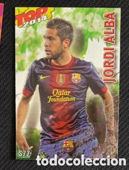 Coleccionismo cromos antiguos: JORDI ALBA FC BARCELONA Mundicromo Fichas Quiz de la Liga 2013-2014