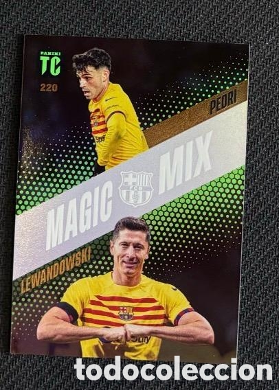 Coleccionismo cromos antiguos: PEDRI LEWANDOWSKI FC BARCELONA MAGIC MIX Panini FIFA Top Class 2024