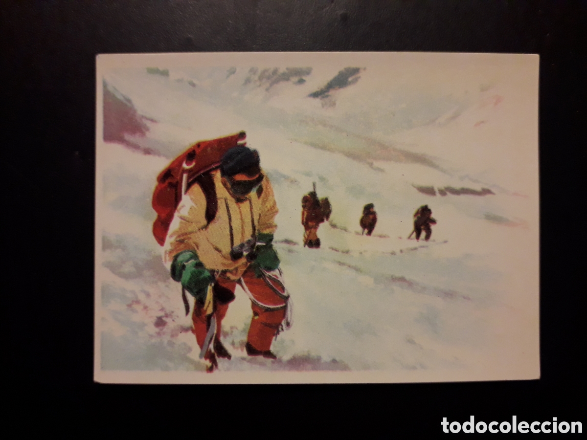 Coleccionismo cromos antiguos: ALPINISMO, MONTBLANCH, LA VUELTA AL MUNDO CON BIMBO 1966 N&deg; 221 SIN PEGAR, PEDIDO M&Iacute;NIMO 3&euro;